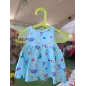 Copricostume Vestito Azzurro Pesciolini Con Culotte 1/3 M