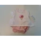 Completo Mayoral T Shirt Gelato e Pantaloncini Rosa 1/2 M