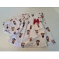 Vestito Bianco Con Orsetti e Culotte Abbinate Mayoral 2/4 M - 65 Cm - STUPENDO