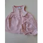 Vestito Bianco e Rosa Con Culotte Abbinate Obaibi 1 M