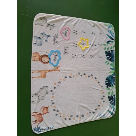 Completo Tessile Lettino Italbaby Bianco e Gricio Con Orsetto Nuovo