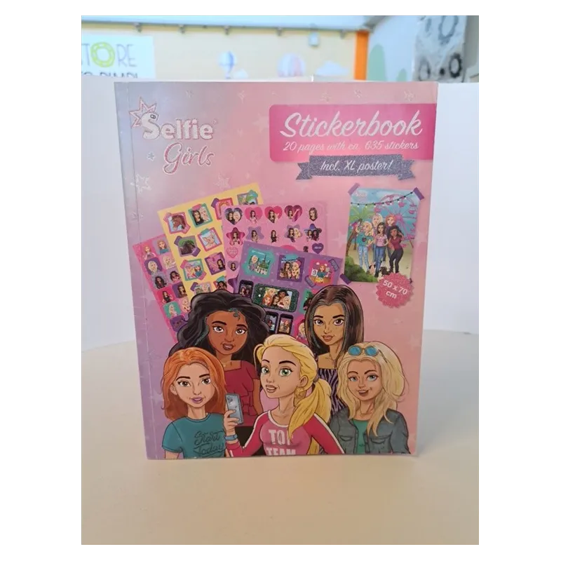 Libro Stickerbook Selfie Girls