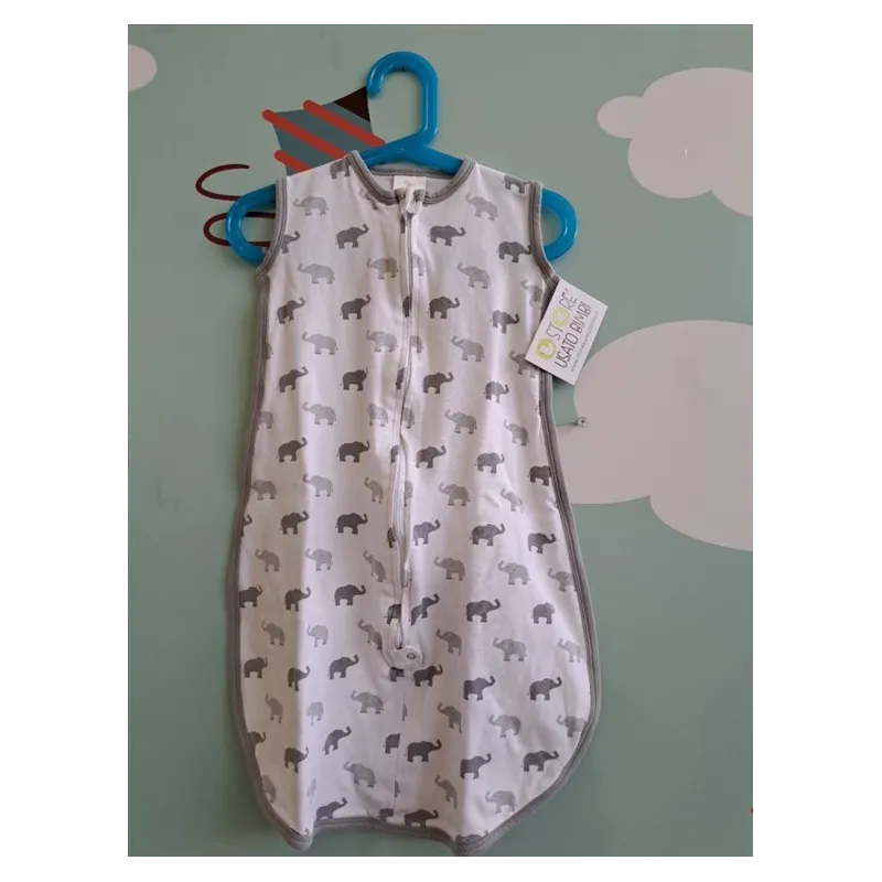 Sacco Nanna In Cotone Bianco Cin Elefantini 0/6 M
