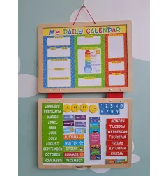 Calendario Per Bambini In Legno Con Magneti Bellissimo