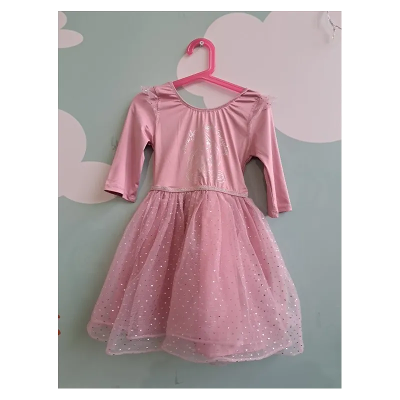 Vestito Rosa Gonna In Tulle Rapunzel 5/7 A