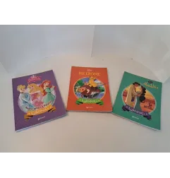 Libri Disney Principesse,il Re Lone, Aladdin 3pz