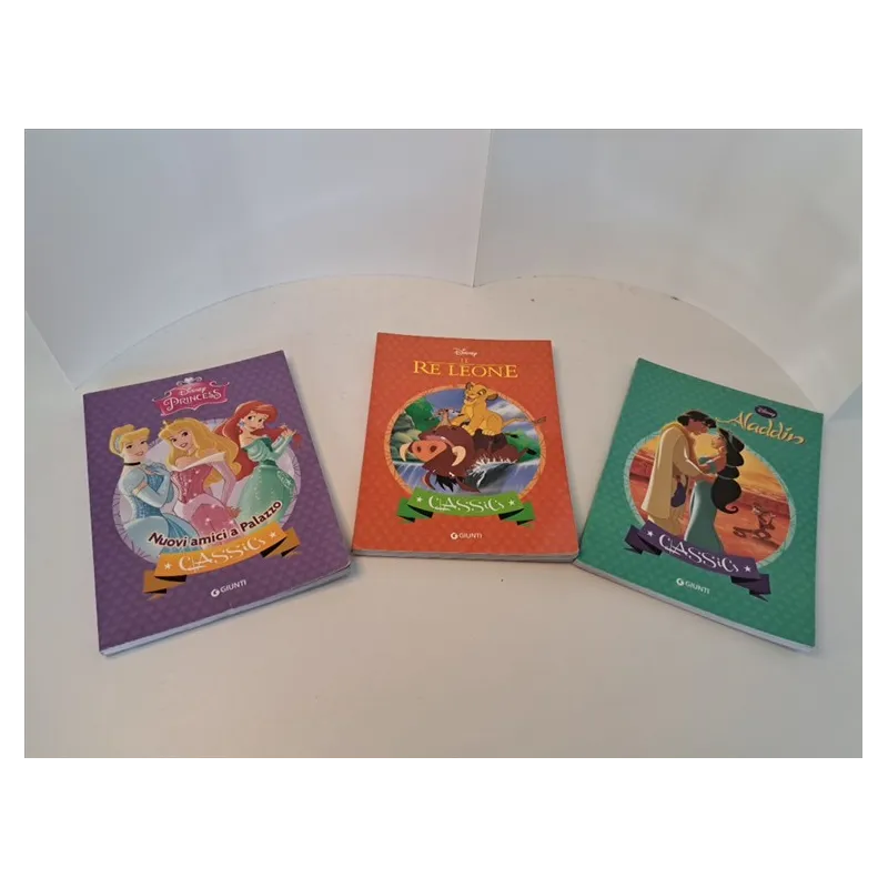 Libri Disney Principesse,il Re Lone, Aladdin 3pz
