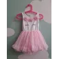 Vestito Body Gonna In Tulle Rosa E Bianco Popatu 18 M