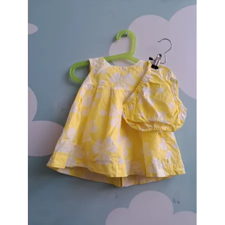 Vestito Giallo Con Coulotte Abbinate Obaibi 6 M