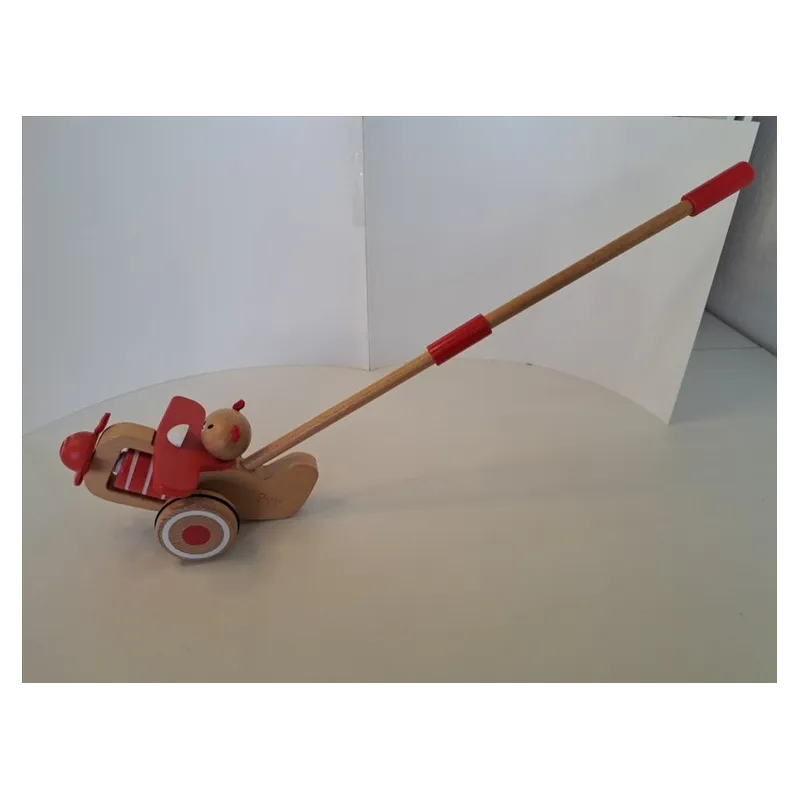 Aereoplanino Con Orsetto In Legno Da Spingere Classic World