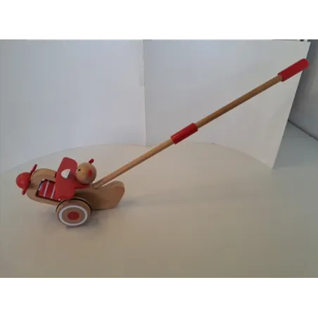 Aereoplanino Con Orsetto In Legno Da Spingere Classic World