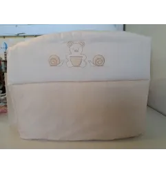 Paracolpi Beige Con Orsetto Per Lettino Borbonese