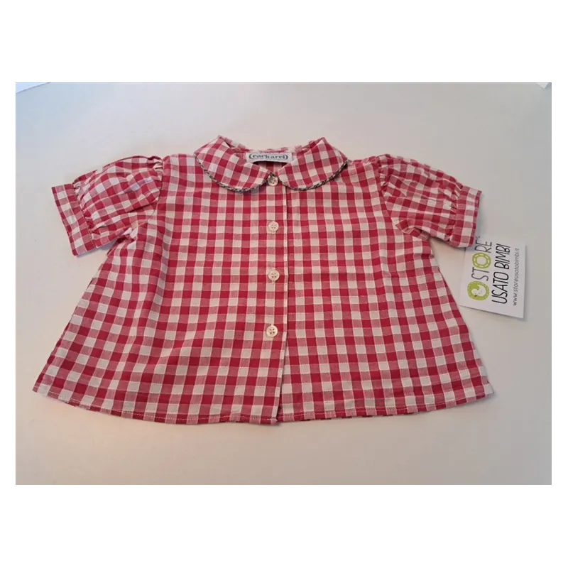 Camicia Quadretti Bianchi e Rossi Cacharel 6/12 M