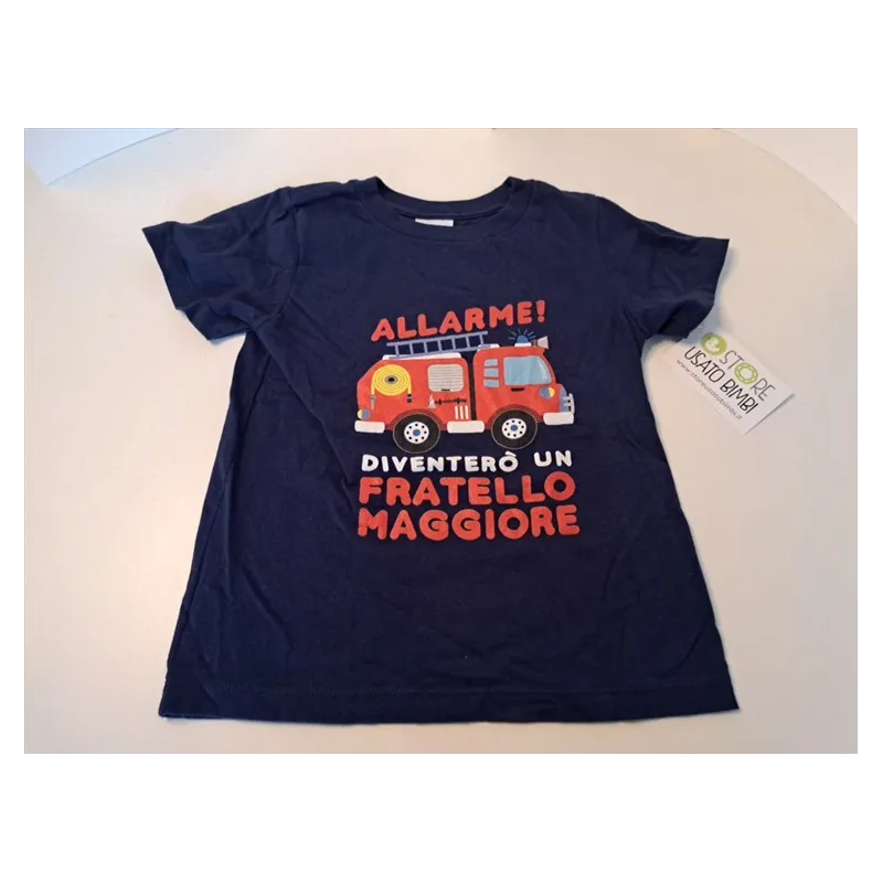 T Shirt Pompieri Diventerò Fratellino 4 A