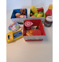 Set Cibo Cucina In Legno