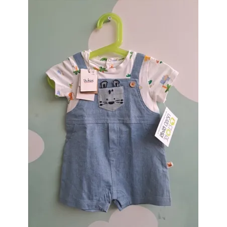 Tutina Finta Salopette Tigrotto Blu Kids 3/6 M Nuova