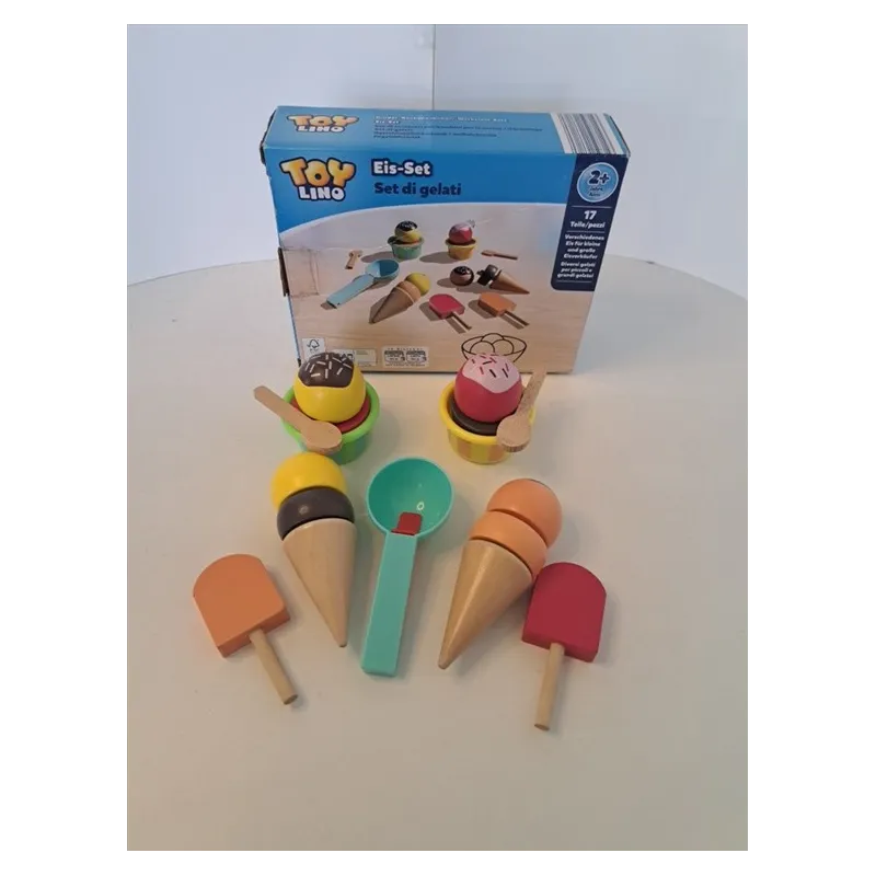 Gioco Set Gelati In Legno