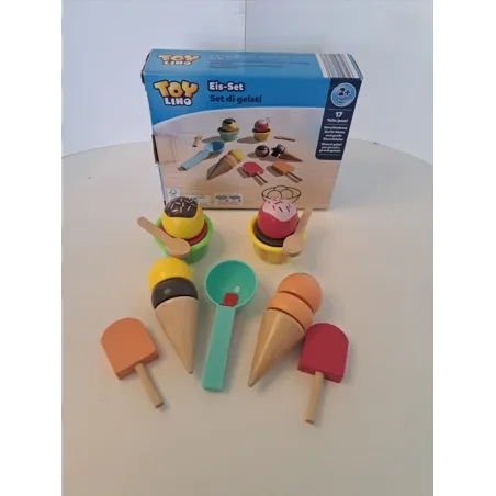 Gioco Set Gelati In Legno