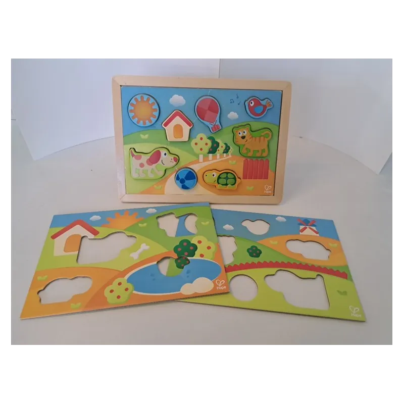 Gioco Incastri In Legno Hape 2 Scenari