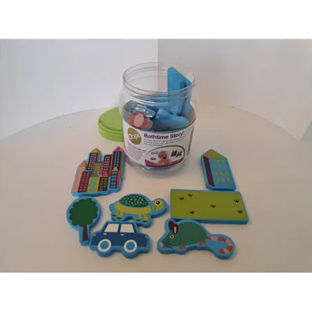 Gioco Per Bagnetto "Costruzioni" Città Da Attaccare A Vasco Da Bagno, Piastrelle Doccia