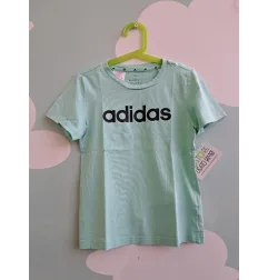 Tshirt Verde Acqua Adidas 9-10 A 140 Cm
