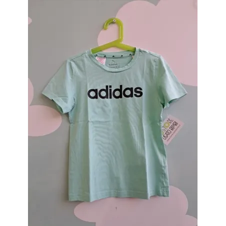 Tshirt Verde Acqua Adidas 9-10 A 140 Cm