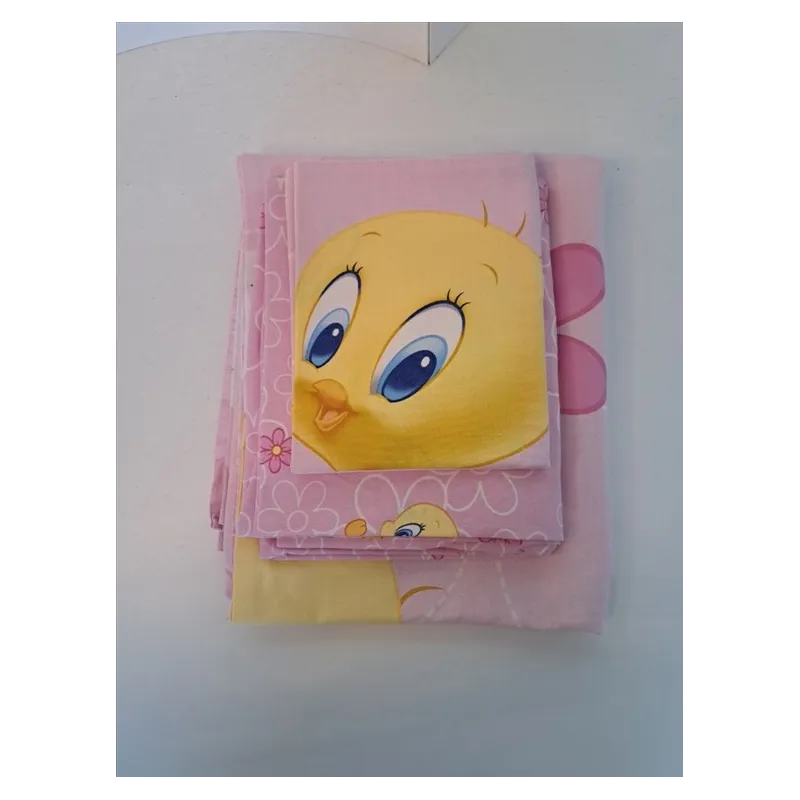 Completo Lettino Sopra Sotto Federa Rosa Titti