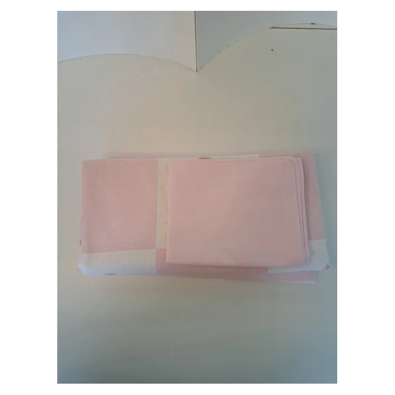 Completo Lettino Sopra Sotto Federa Rosa Trudy