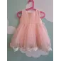 Vestito Elegante Rosa Gonna Tulle 12 M