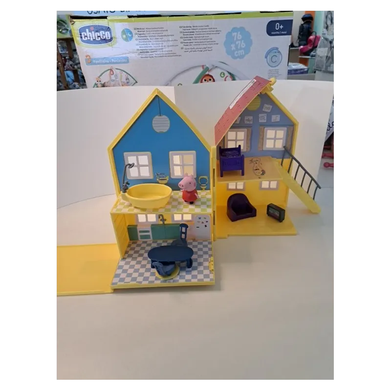 Casa Peppa Pig Con Personaggio Peppa e Arredi