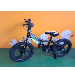 Bicicletta Nera Dinosauro 16"
