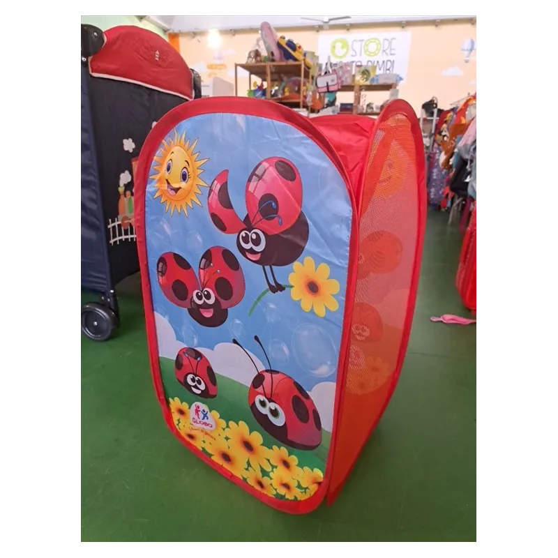 Cesta Portagiochi Richiudibile Coccinelle