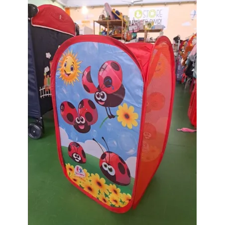 Cesta Portagiochi Richiudibile Coccinelle