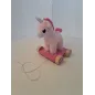 Gioco In Legno Peluche Unicorno Trainabile