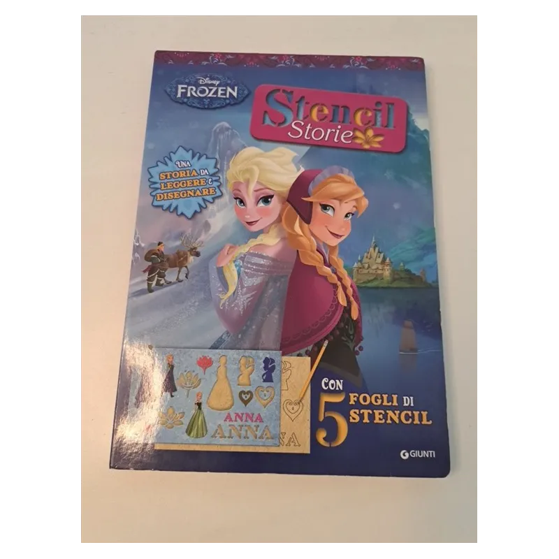 Libro Frozen Con Stencil