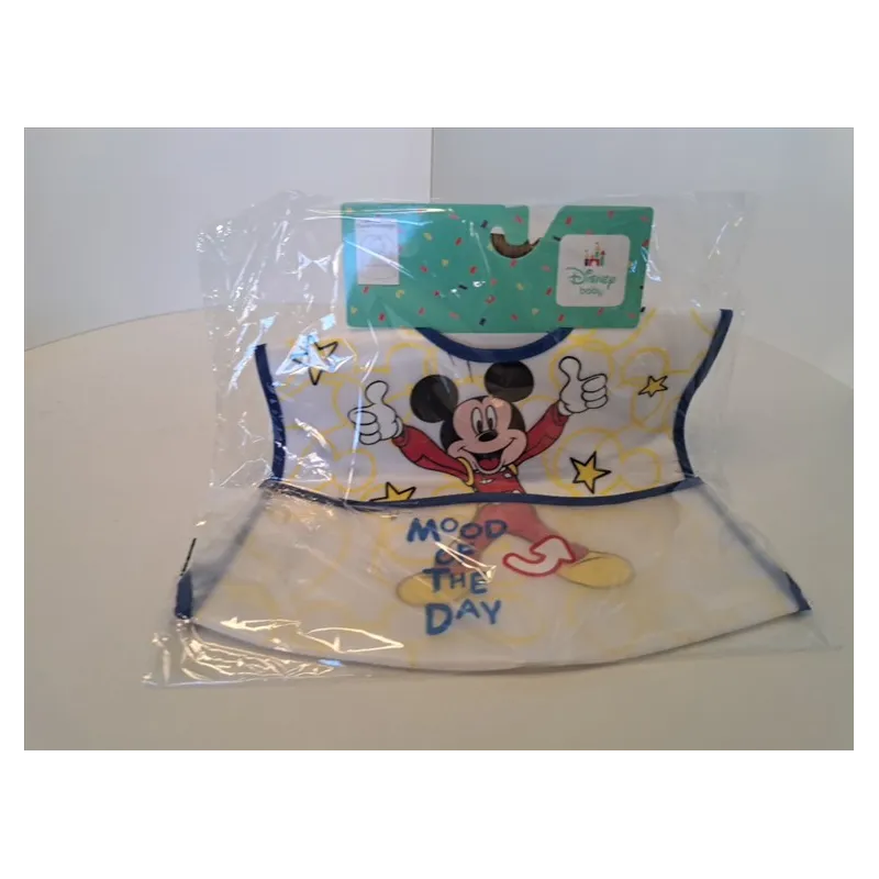 Bavaglia In Spugna Plastificata Topolino Nuova