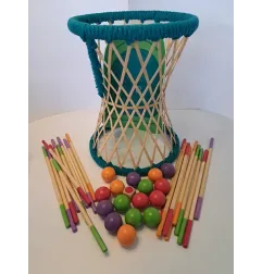 Gioco In Legno Con Palline E Stecchini