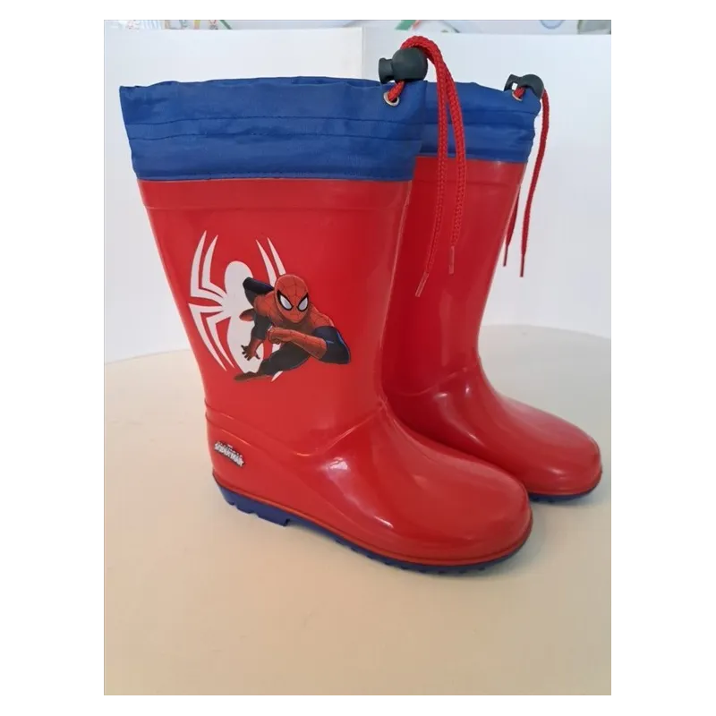 Stivali Pioggia Rossi Spiderman N 32 - Vestono Grande