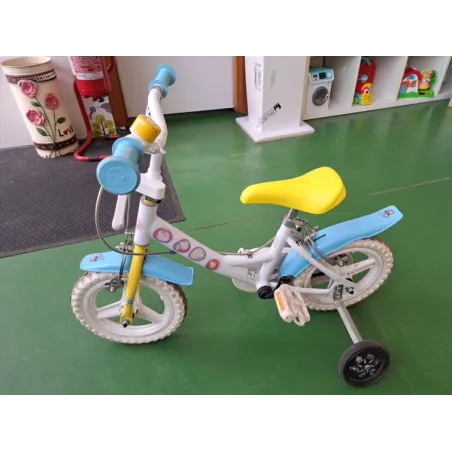 Bicicletta 12" Peppa Pig Con Rotelle