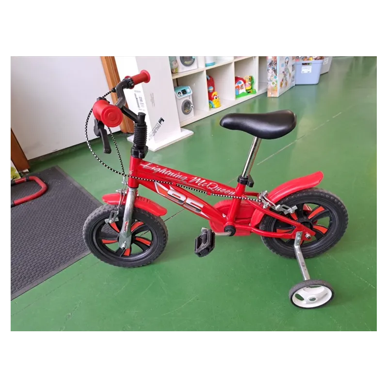 Bicicletta 12" Cars Con Rotelle