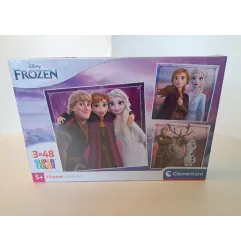 Puzzle Frozen 3x48 PZ Nuovo