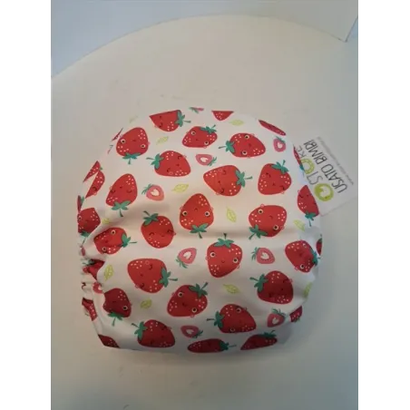 Pannolino Lavabile Bambino Mio Tutto-In-Uno Fragole + 3 Inserti Lavabili In Cotone