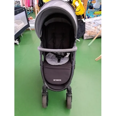 Passeggino Baby Monster Grigio Con Copertura Pioggia