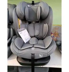 Seggiolino Auto Leo+ 40/150 Cm, Girevole e Reclinabile, Isofix Grigio