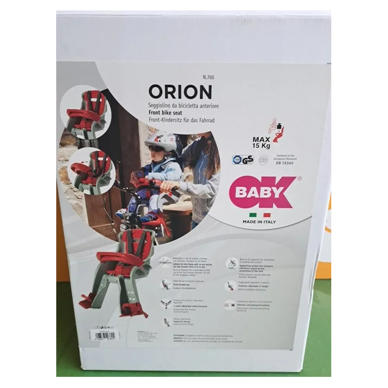 Seggiolino Bici Anteriore Orion Ok Baby