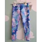 Leggings Sportivi Decathlon Traspiranti Azzurri E Rosa Con Strass 3-4 A