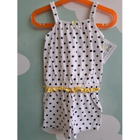 Tuta Bianca A Pois 3 A