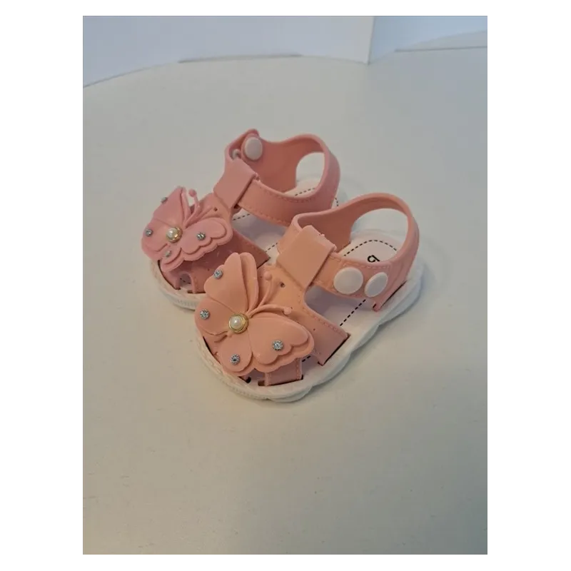 Sandaletti Baby Farfallina Rosa N 17