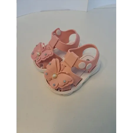 Sandaletti Baby Farfallina Rosa N 17