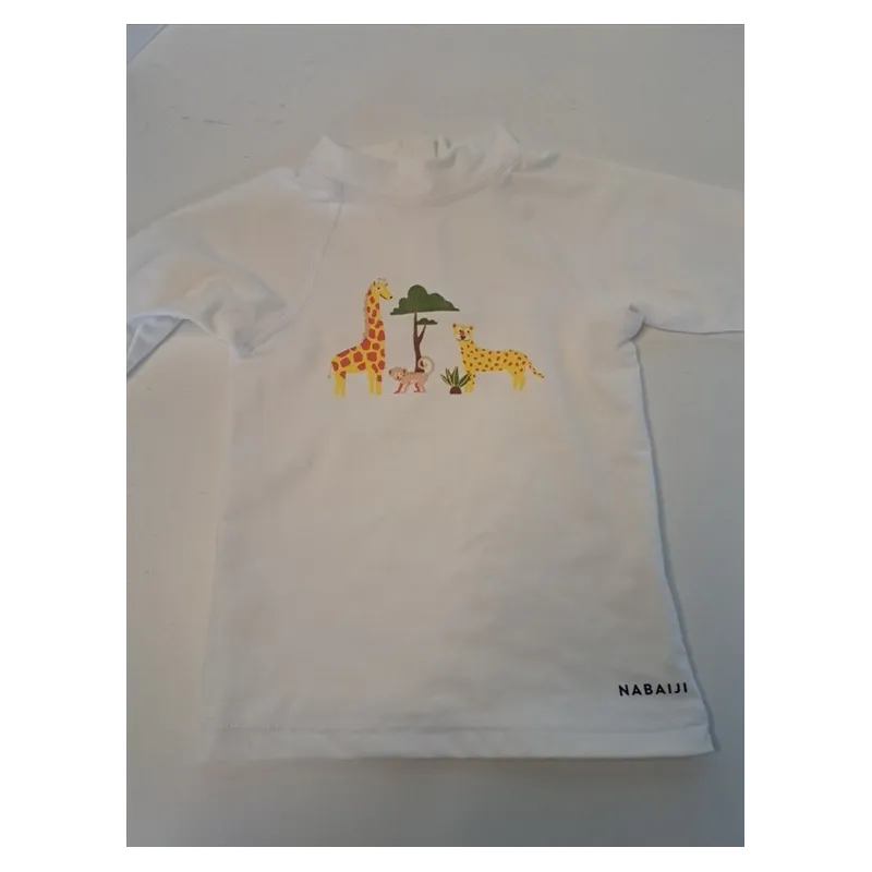 Maglia UV Pretection Bianca Animali 6/12 M